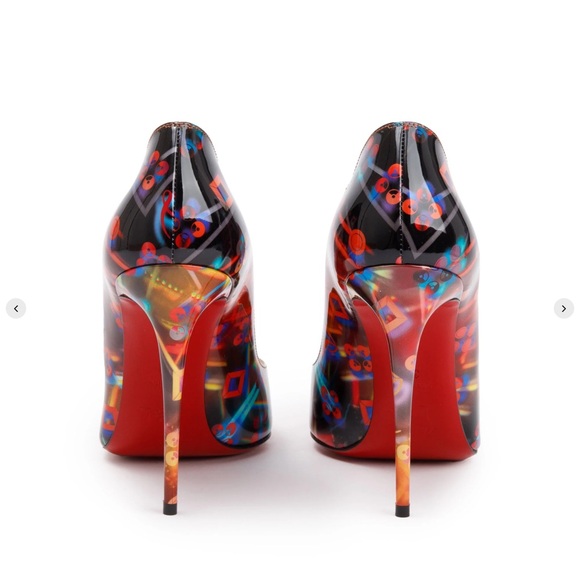 ❤️❤️ CHRISTIAN LOUBOUTIN
Multicolor Patent Leather Hot Chick Pumps❤️❤️ - Picture 4 of 5